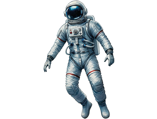Bügelbild Astronaut, Weltall