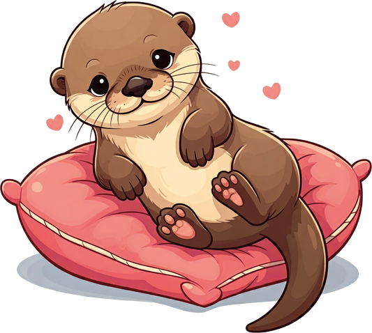 Bügelbild Otter Babygirl