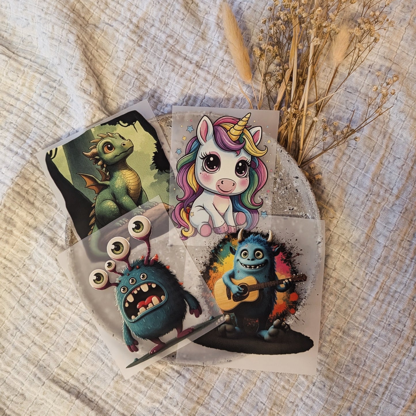 Bügelbild Augenmonster