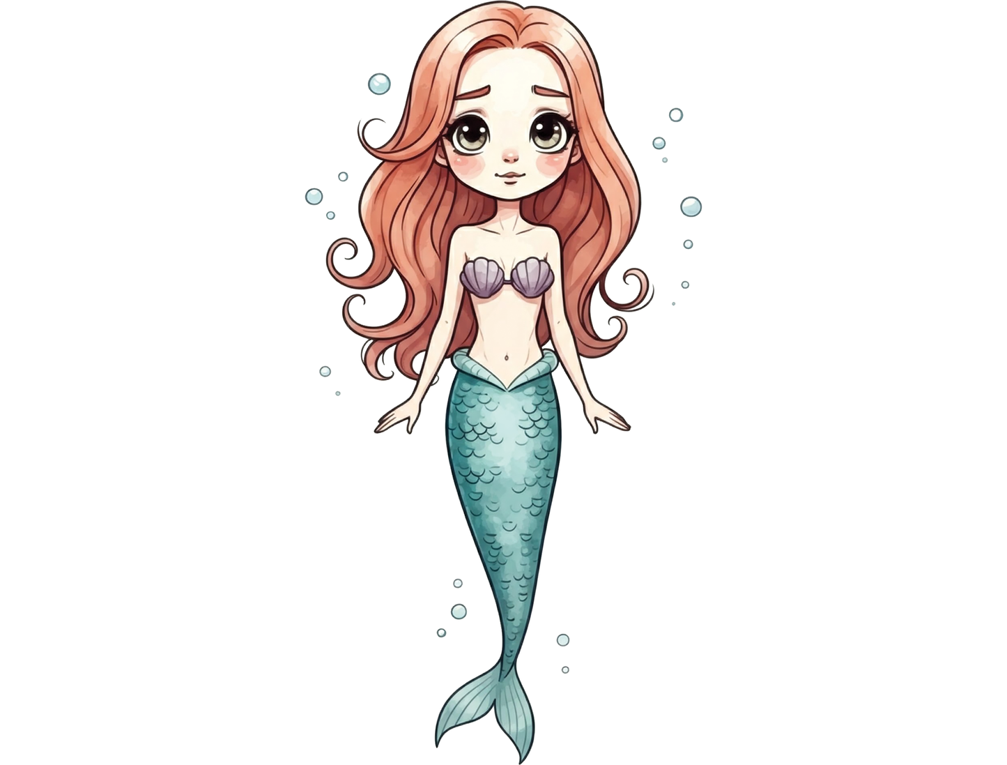 Bügelbild Meerjungfrau