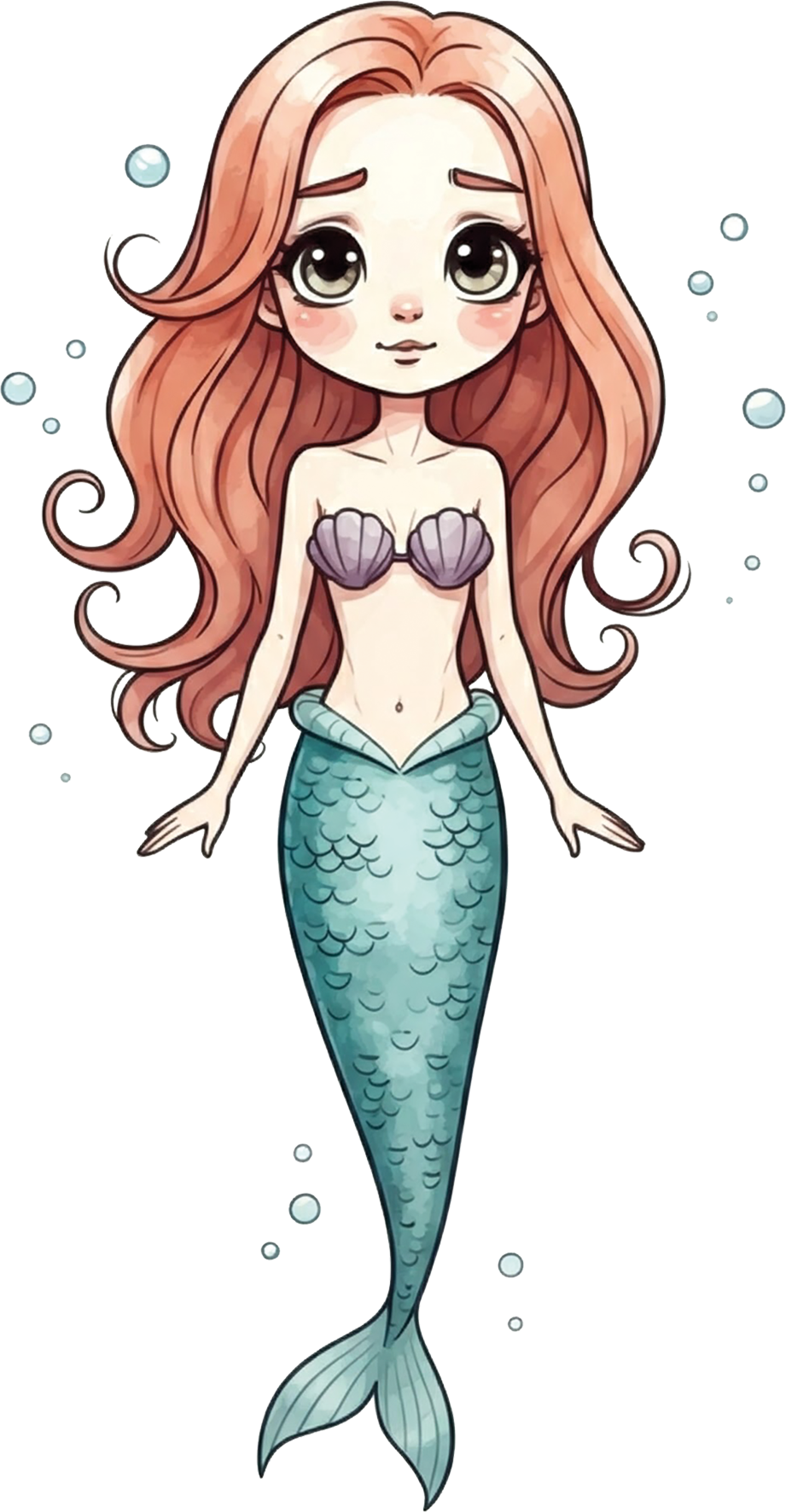 Bügelbild Meerjungfrau