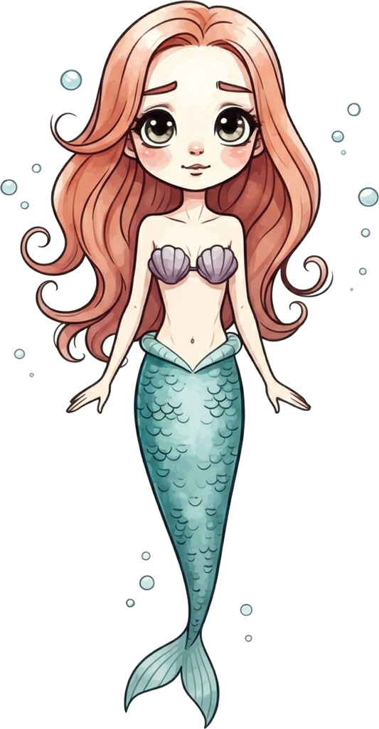 Bügelbild Meerjungfrau