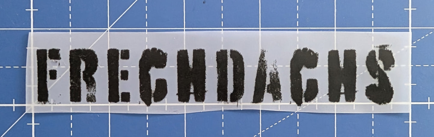 Bügelbild Spruch Frechdachs