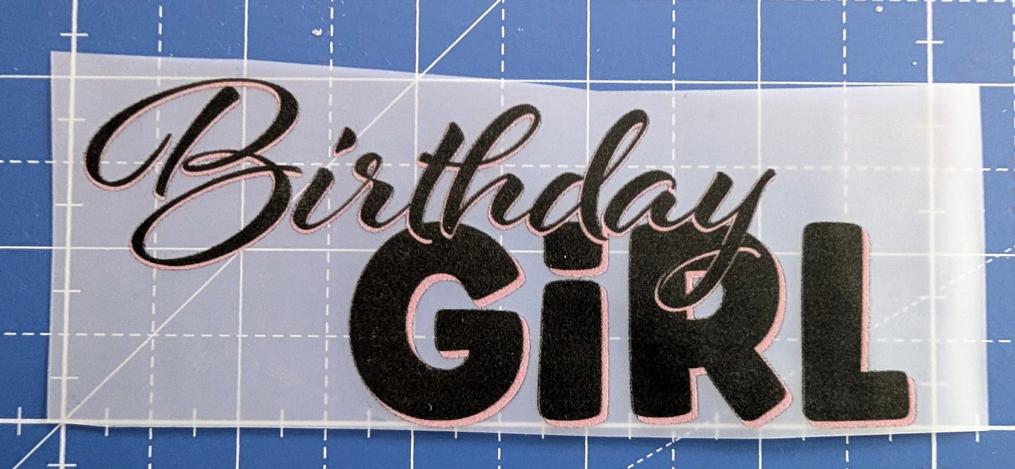 Bügelbild Birthday Girl