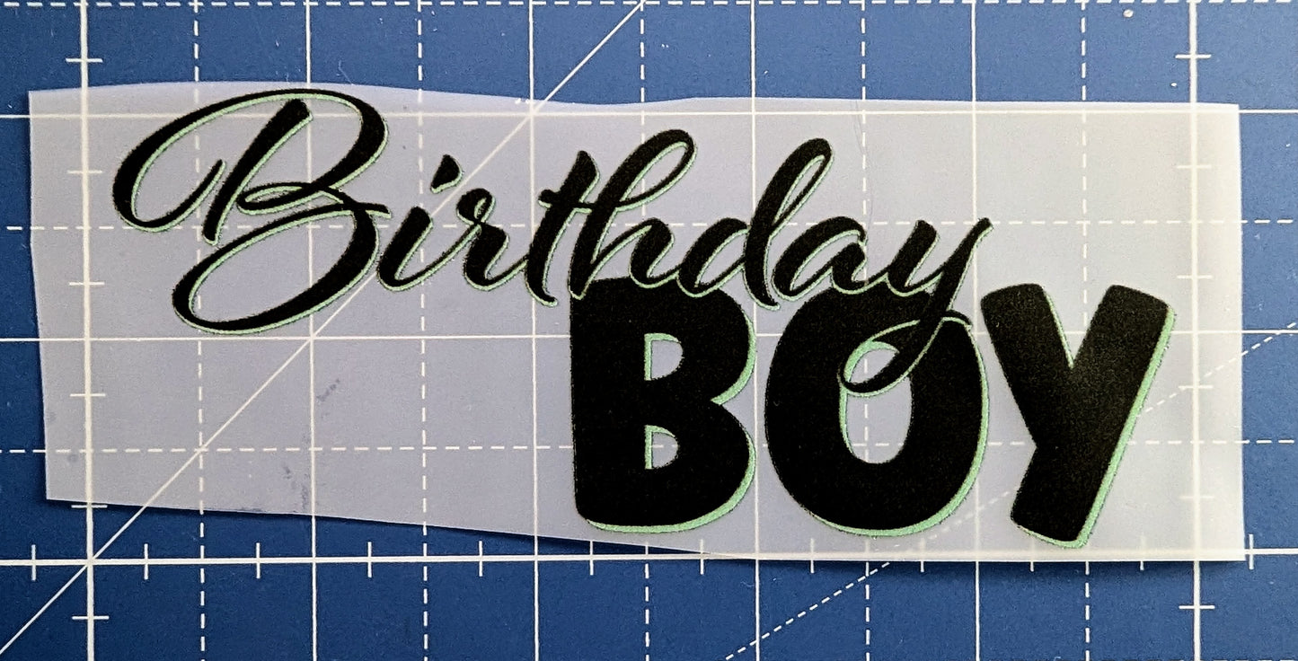 Bügelbild Birthday Boy