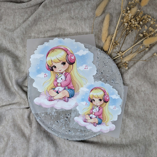 Bügelbild Dreaming Girl